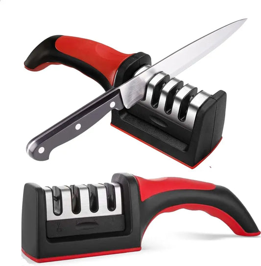 🔥 4-in-1 Professional Knife🔪 & Scissor✂️ Sharpener – Adjustable, Easy & Razor-Sharp Results in Seconds!⚡