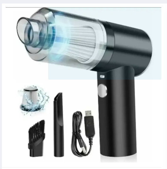 High Power 3-in-1 Portable Vacuum Cleaner – Cordless, Rechargeable Vacuum Cleaner for Car, Home & Interiors