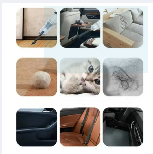 High Power 3-in-1 Portable Vacuum Cleaner – Cordless, Rechargeable Vacuum Cleaner for Car, Home & Interiors