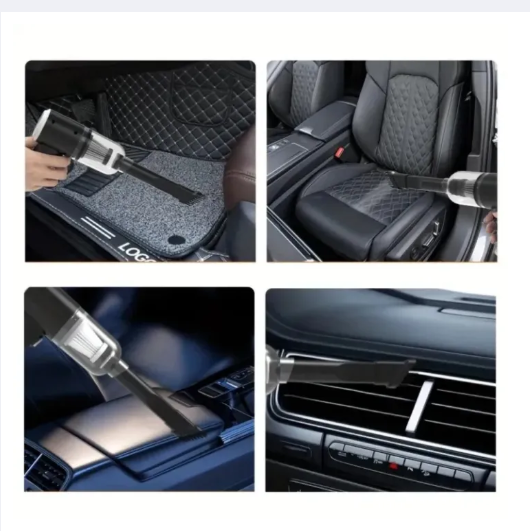 High Power 3-in-1 Portable Vacuum Cleaner – Cordless, Rechargeable Vacuum Cleaner for Car, Home & Interiors