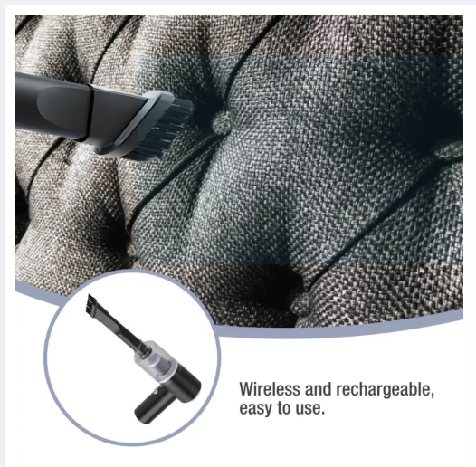 High Power 3-in-1 Portable Vacuum Cleaner – Cordless, Rechargeable Vacuum Cleaner for Car, Home & Interiors